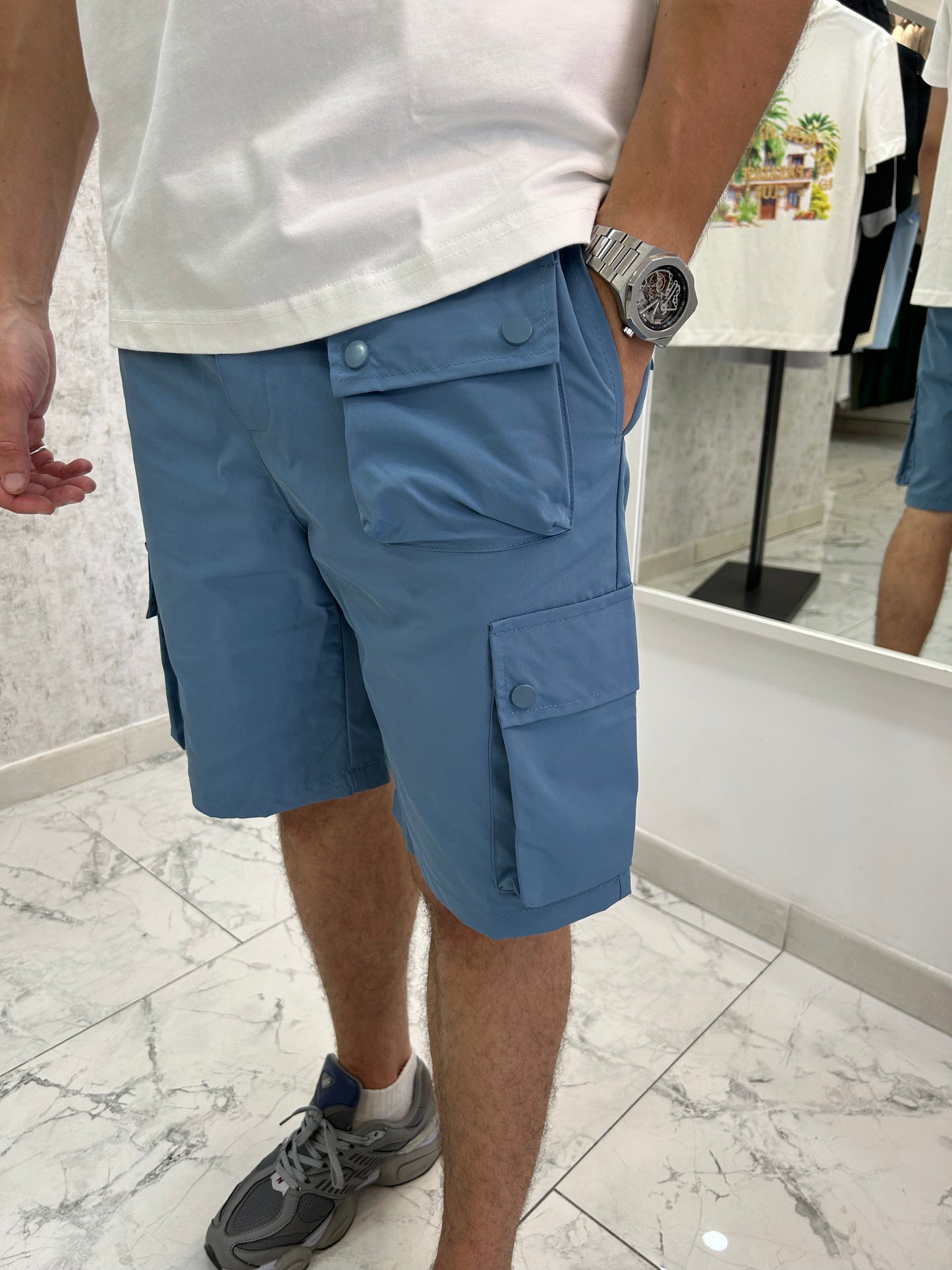 SHORT SEYA BLEU