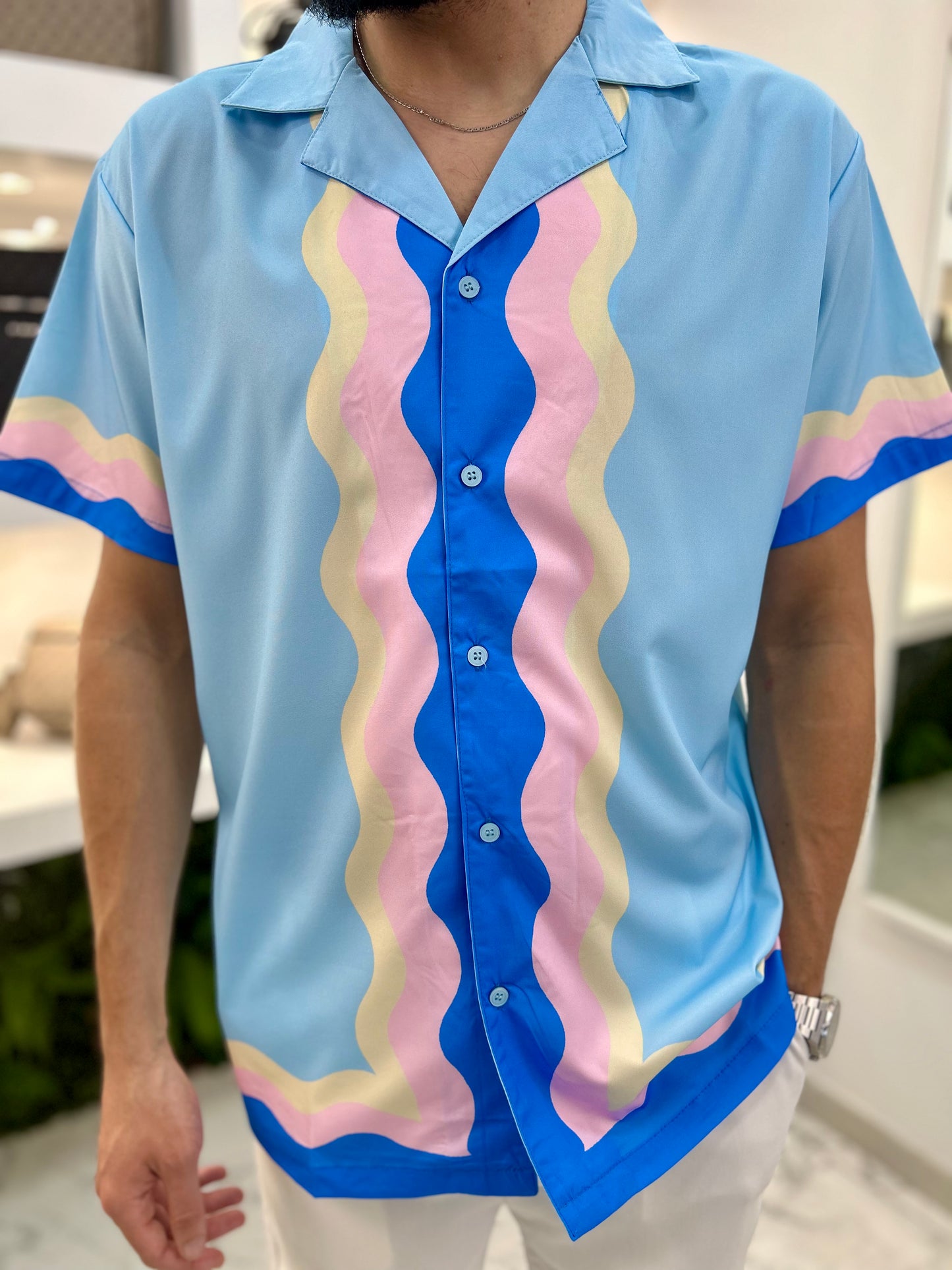 CHEMISE MOKULUA BLEU