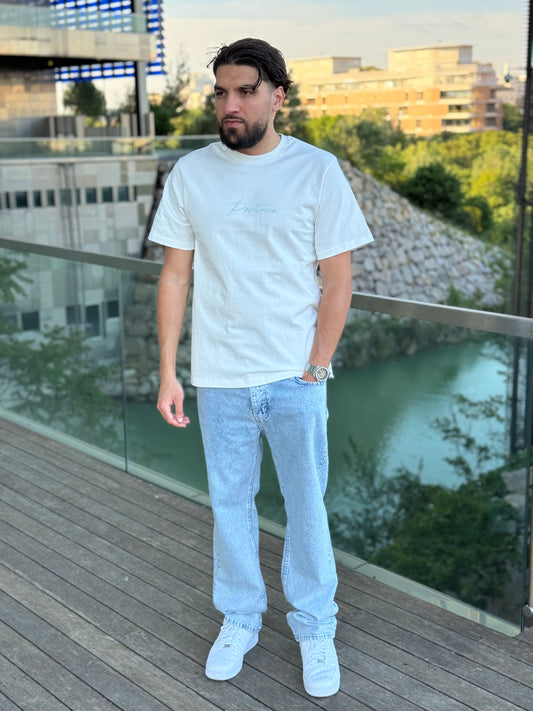 T-SHIRT POSITANO BLANC