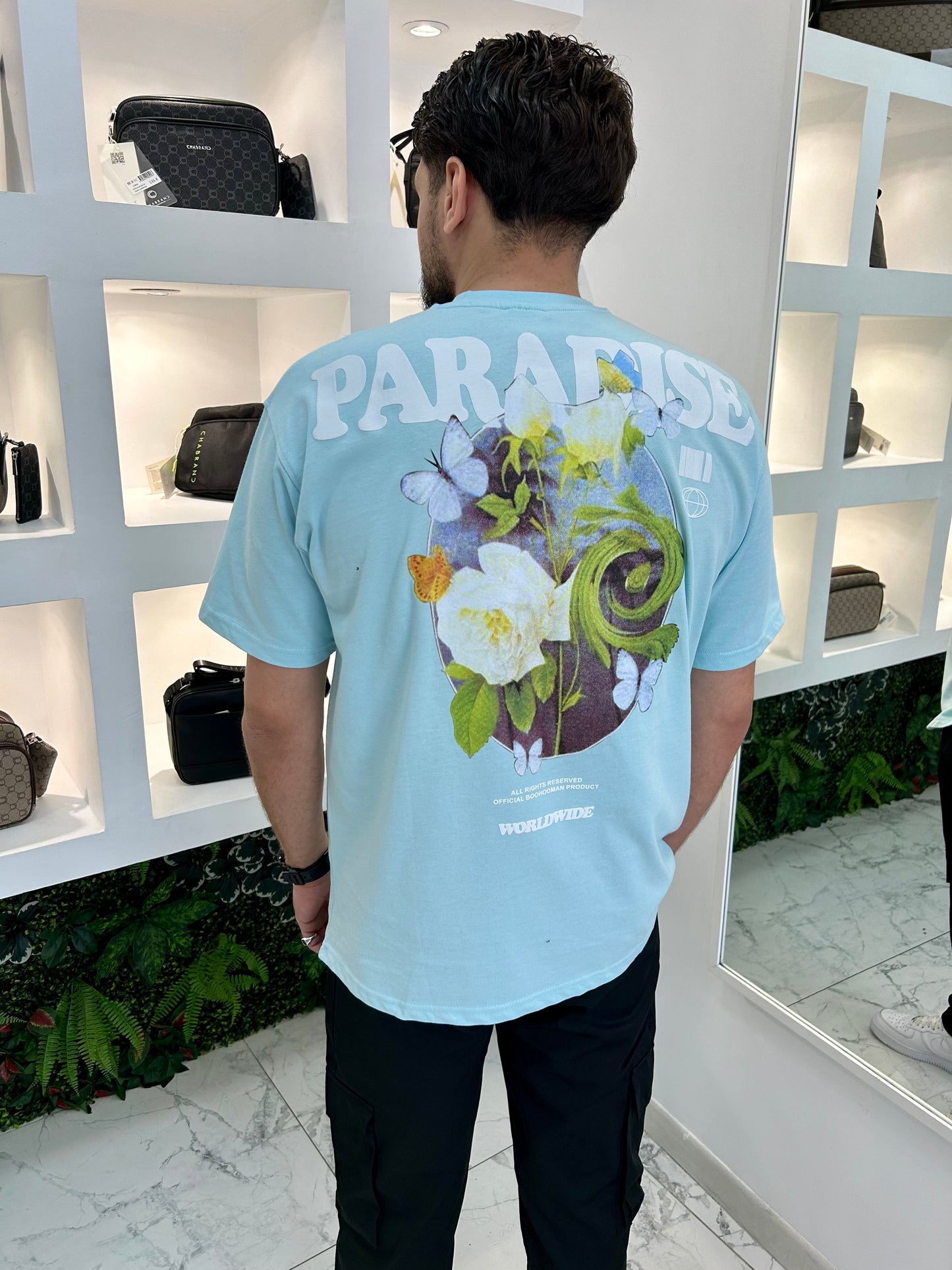 T-SHIRT PARADISE BLEU TIFFANY