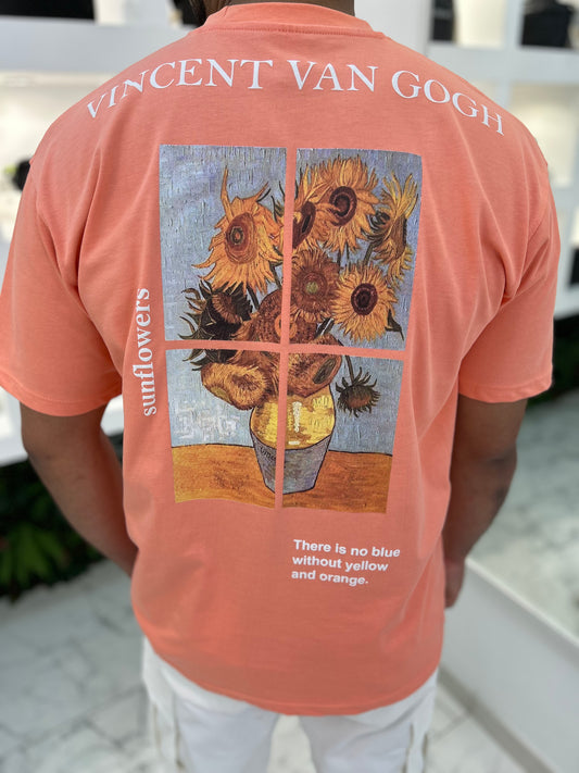 T-SHIRT SUNFLOWER SAUMON